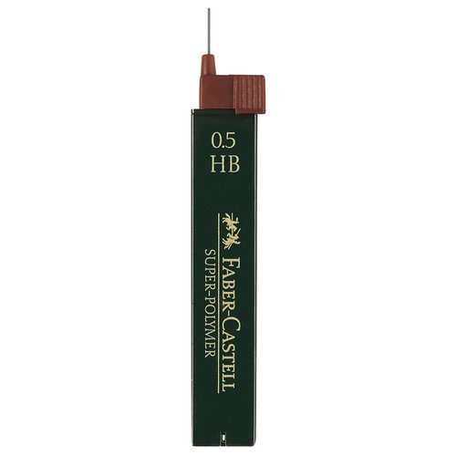 Faber-Castell Грифели для механических карандашей Super-Polymer HB, 5.5 мм, 12 шт