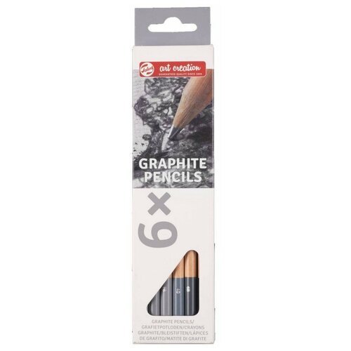 Набор чернографитных карандашей 'Art Creation Graphite Pencils', 6 штук