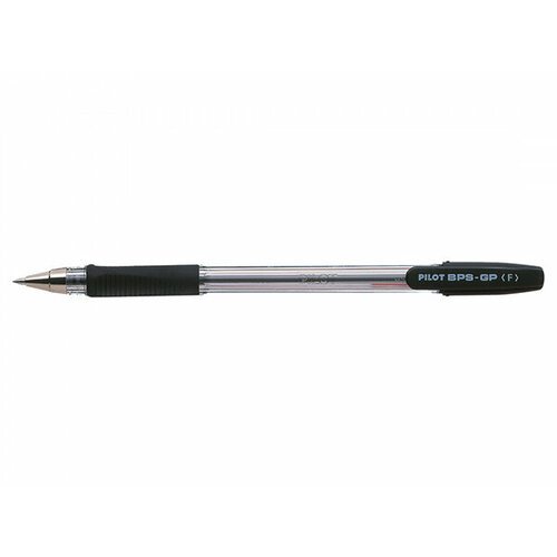 Шариковая ручка Pilot [BPS-GP-F/B] (черная, 0.7 мм, 12 штук)