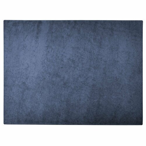 Кожаный коврик - плейсмат для журнального стола, Ogmore Oxford by Audmorr, Размер - 35 х 50 см, натуральная кожа, синий лофт
