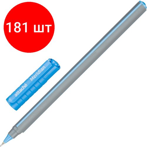 Комплект 181 штук, Ручка шариковая неавтомат. Attache Meridian, 0.35мм, масл, голуб. корп