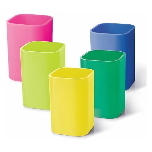 Подставка-органайзер (стакан для ручек), 5 цветов ассорти, 220533, 2 штуки