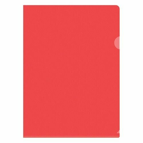 Папка-уголок Buro -E120BU/RED, A4, тисненый, пластик, 0.12мм, красный