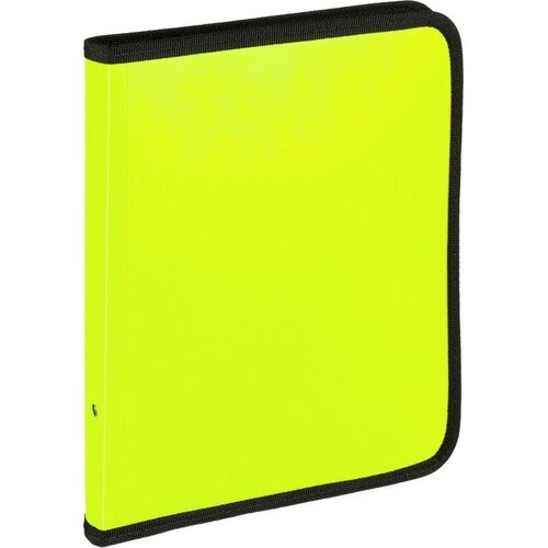 Комплект 21 штук, Папка-конверт на молнии с 3-х сторон Attache Neon A5 желтый