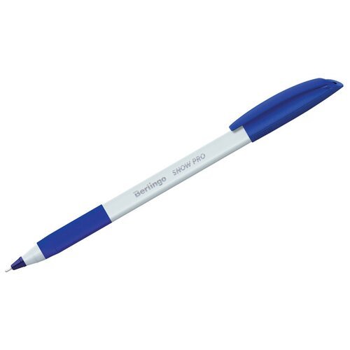 Ручка шариковая Berlingo 'Triangle Snow Pro' синяя, 0,7 мм, трехгранная (CBp_70862)