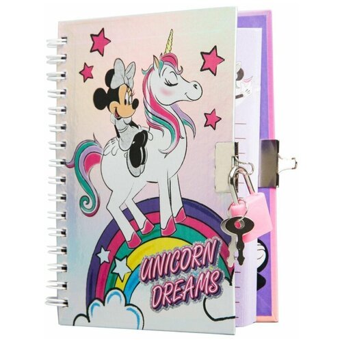 Записная книжка на замочке ArtFox Unicorn Dreams Минни Маус А6 50 листов 5079597