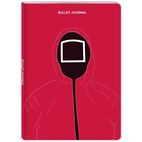Блокнот АРТЕ Bullet journal квадрат, А4, 40 листов, красный
