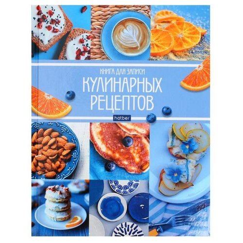 Записная книжка Hatber для кулинарных рецептов Мои рецепты, А5, 96 листов, синий