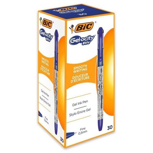 BIC Набор гелевых ручек Gelocity Stic, 0.5 мм, 30 шт.