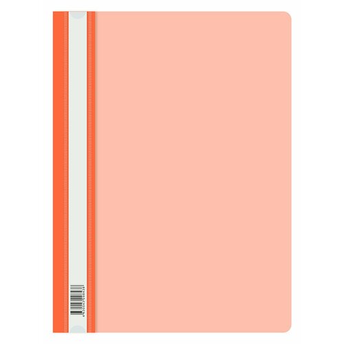 Набор из 20 штук Папка-скоросшиватель Бюрократ Double Neon -PSLDNE/OR A4 прозрачный верхний лист пластик оранжевый 0.14/0.18