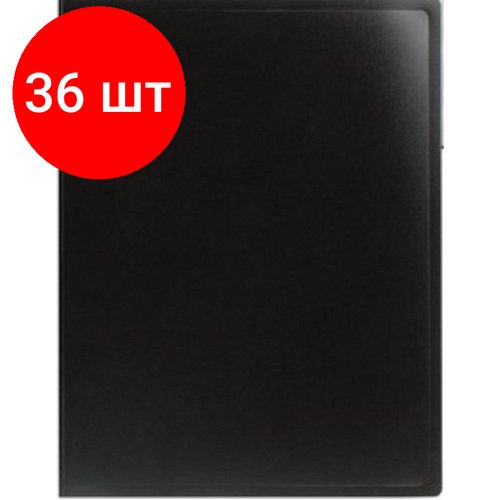 Комплект 36 штук, Папка файловая 10 ATTACHE 055-10Е черный