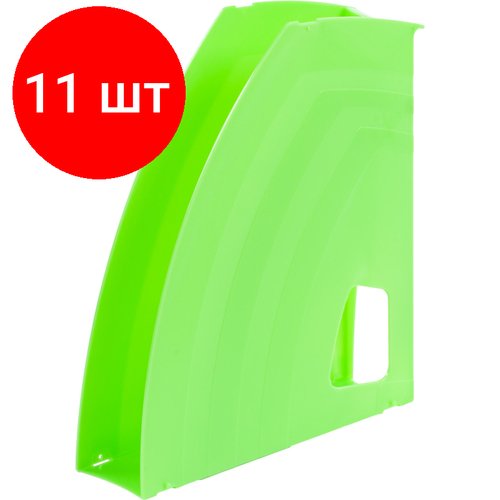Комплект 11 штук, Лоток вертикальный Attache fantasy 70мм зелен