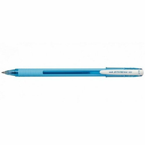 Ручка шариковая Jetstream SX-101-07FL, 0.7 мм, синий, корпус голубой