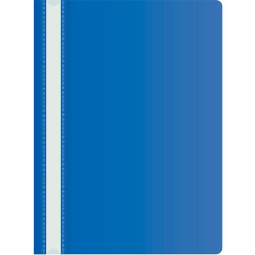 Папка-скоросшиватель Buro -PSE20BU/BLUE A4 прозрач. верх. лист пластик синий 0.11/0.13