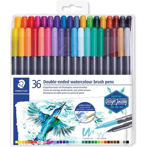 Арт-маркеры Staedtler двусторонние, 36 штук