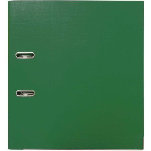 Упаковка 5 шт. Папка-регистратор BRAUBERG 'EXTRA', 75 мм, зеленая, двустороннее покрытие пластик, металлический уголок, 228573