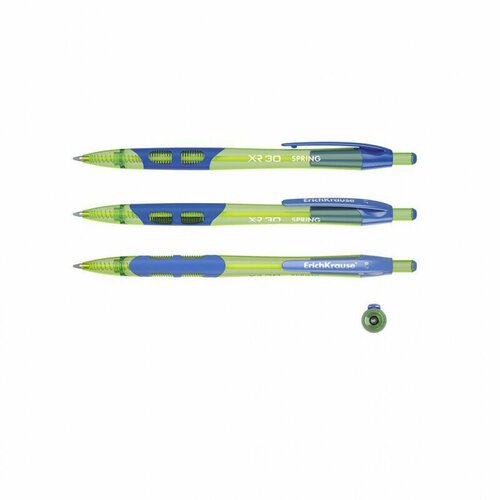 Ручка шариковая автоматическая ErichKrause XR-30 Spring, цвет чернил синий