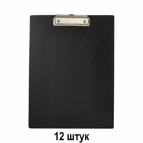 Attache Economy Папка - планшет для бумаг Черный, 0.9 мкм, A4, 12 шт