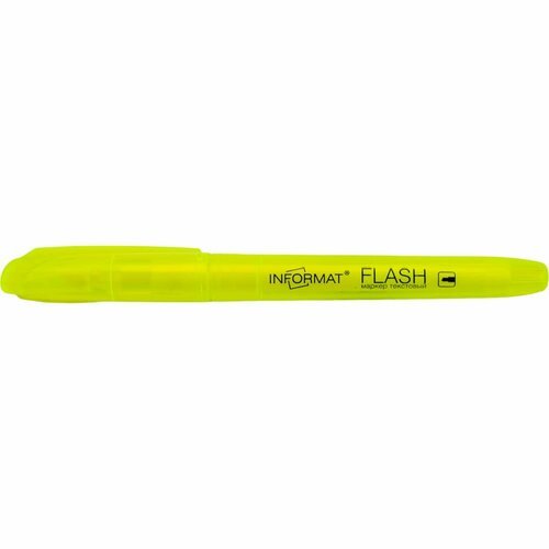 Маркер текстовый inформат FLASH 1-4 мм желтый скошенный флуоресцентный