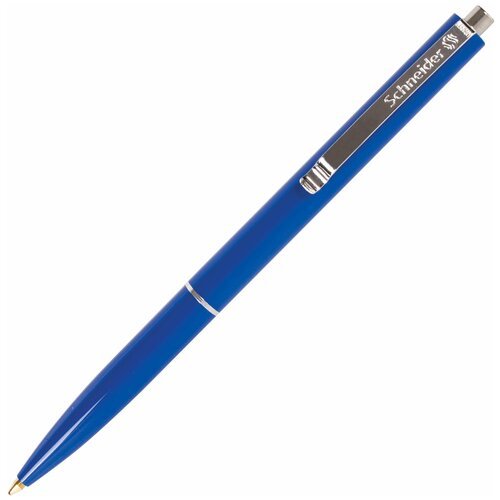Ручка шариковая автоматическая SCHNEIDER (Германия) 'K15', синяя, корпус синий, узел 1 мм, линия письма 0,5 мм, 3083 упаковка 50 шт.
