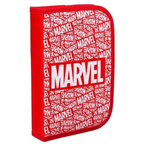 Пенал 1 секция откидной карман и космет 140*210 ткань Мстители 'Marvel'