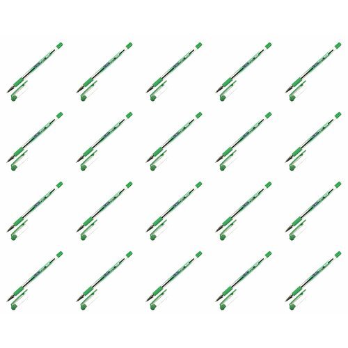 Linc Ручка шариковая 0,7мм, зеленая , 20 шт
