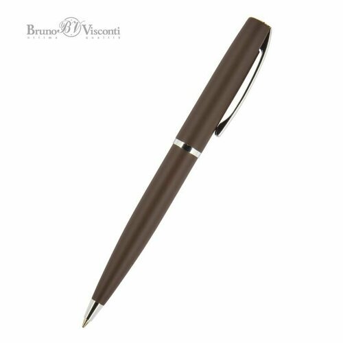 Ручка 'SIENNA' в подарочном футляре, 1.0 ММ, синяя (корпус коричневый, футляр черный)