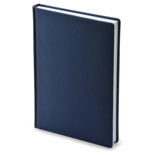 Ежедневник недатированный Альт Velvet искусственная кожа Soft Touch A5+ 136 листов синий (146×206 мм)