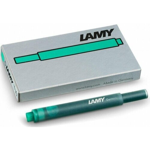 Lamy T 10 GR Картридж с синими чернилами для перьевых ручкек t10, green lamy