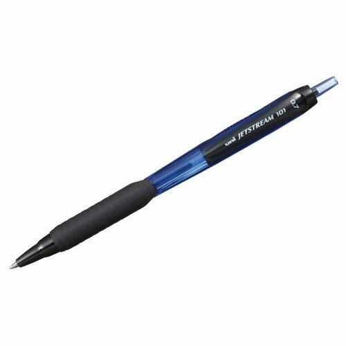 Ручка шариковая автоматическая Uni 'Jetstream SXN-101-07' синяя, 0,7мм, грип, 361170