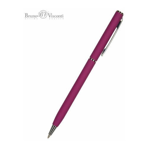 Ручка шариковая BRUNO VISCONTI 'Palermo', бордовый металлический корпус, 0,7 мм, синяя, 20-0250/04, 24 штуки