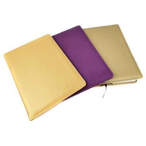 Ежедневник ТМ 'BIKSON' А5 208стр, 3 сменные обложки (фиолетовый, желтый, золотой)