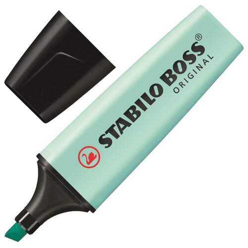 Текстовыделитель STABILO 'Boss Pastel', бирюзовый, линия 2-5 мм, 70/113 упаковка 10 шт.