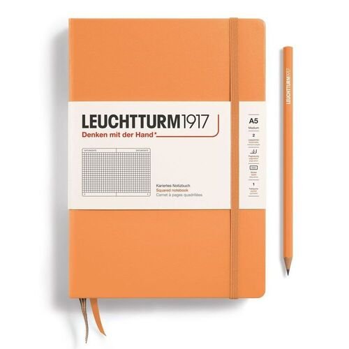 Блокнот Leuchtturm1917 Medium, A5, 125л, в клетку, Абрикос