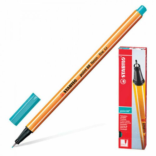 Ручка капиллярная Stabilo 'Point 88' голубовато-бирюзовая, 0,4мм Stabilo 071703