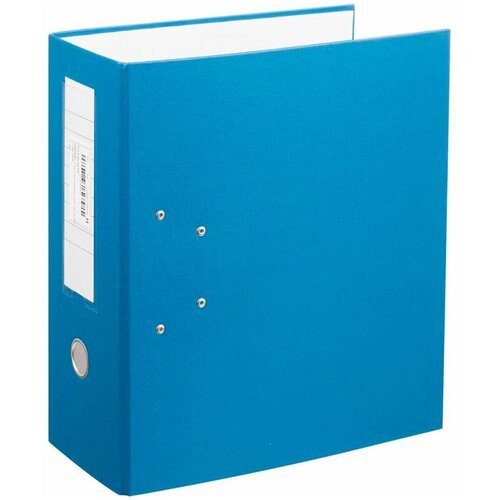Папка-регистратор с двумя арочными механизмами (до 800 листов), покрытие ПВХ, 125 мм, синяя В комплекте: 1шт.