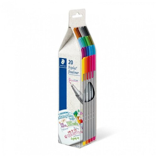 Ручки капиллярные 'Triplus Fineliner', 0,3 мм, 20 цветов