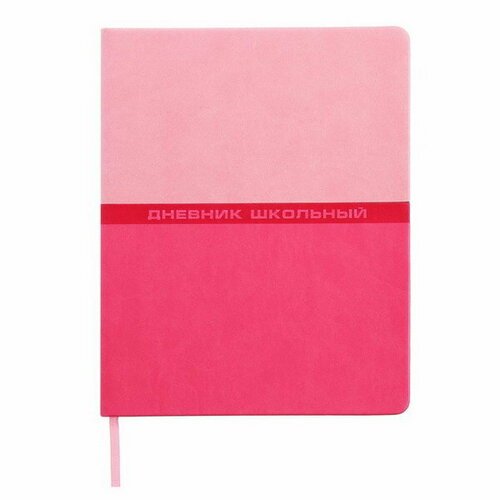 Дневник универсальный 1-11 класс, 48 листов 'Розовый', твёрдая обложка из искусственной кожи, блинтовое тиснение, ляссе