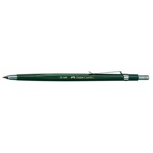 Карандаш цанговый 2.0 мм Faber-Castell TK® 4600 разной твёрдости (6H-3B) зелёный