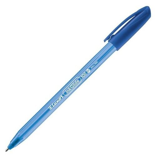 Ручка шариковая Luxor 'InkGlide 100 Icy' синяя, 0,7мм, трехгран 16702/12 Bx