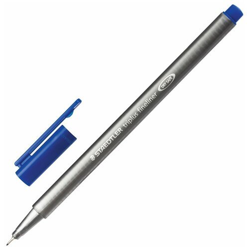 Staedtler Ручка капиллярная Triplus Fineliner, 0.3 мм (334), 334-3, синий цвет чернил, 1 шт.
