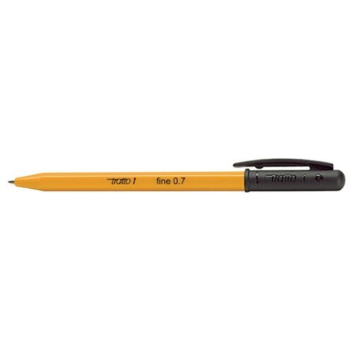 Ручка шариковая Tratto, с поворотным механизмом, 0.7 мм Черный