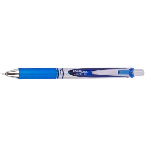 Pentel Ручка гелевая Energel, 0.7 мм, BL77, синий цвет чернил, 12 шт.