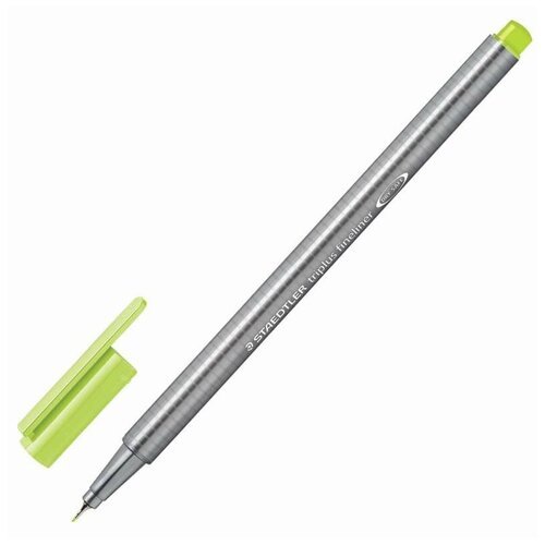 Ручка капиллярная (линер) STAEDTLER 'Triplus Fineliner', лаймовая, трехгранная, линия письма 0,3 мм, 334-53 3 шт