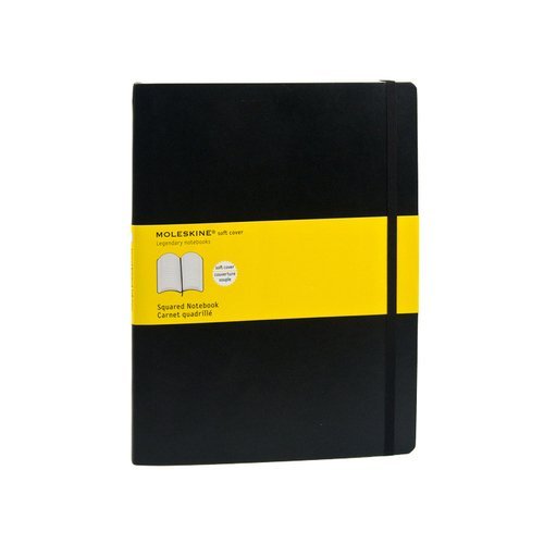 Блокнот Moleskine в клетку Classic Soft черный XLarge Squared