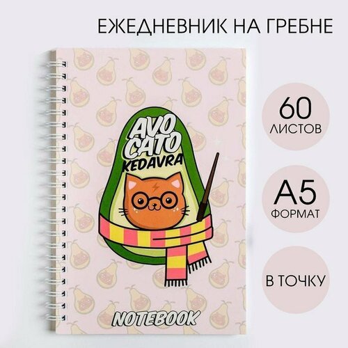 Ежедневник Avocato Kedavra, А5, 60 листов (комплект из 22 шт)