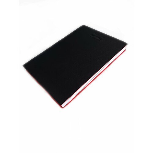 Ежедневник недатированный Brunnen Агенда Флэкси, мягкая гибкая обложка, кожзам, А5 Черный/красный