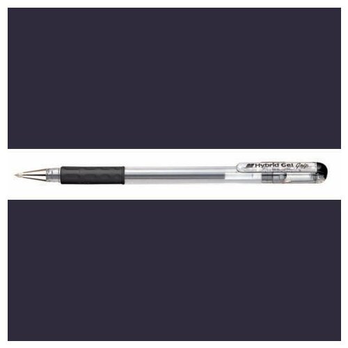 Комплект ручка гелевая HYBRID GEL GRIP K116 черный 0,6ММ + два сменных стержня KF6