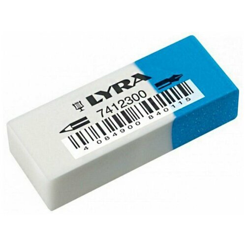 Ластик Lyra Eraser Белый-Синий L7412300