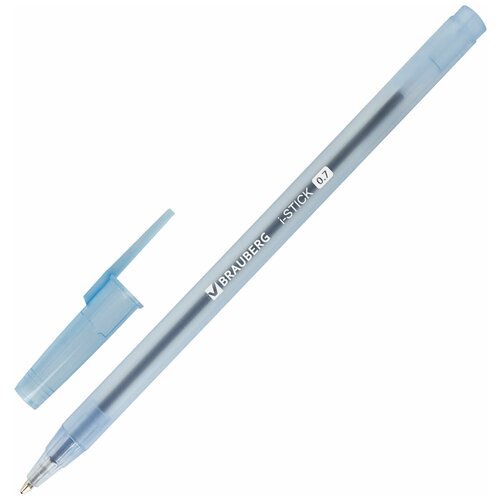 Ручка шариковая BRAUBERG i-STICK синяя, пишущий узел 0,7 мм, линия письма 0,35 мм, 143442 50 шт.